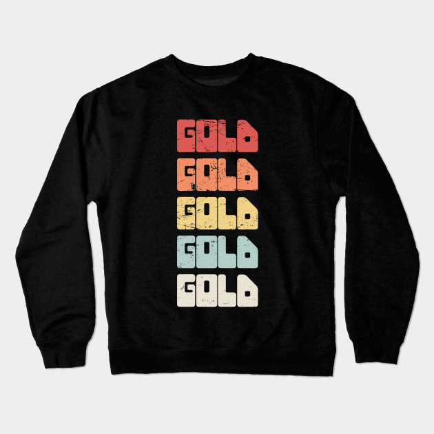 GOLD | Vintage 70s Gold Panning Text